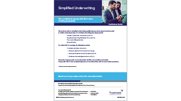Simplified Underwriting flyer